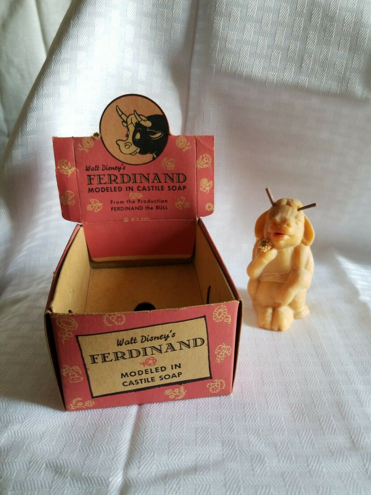 1938 Ferdinand The Bull Figural Soap In Original Box Walt Disney Enterprises