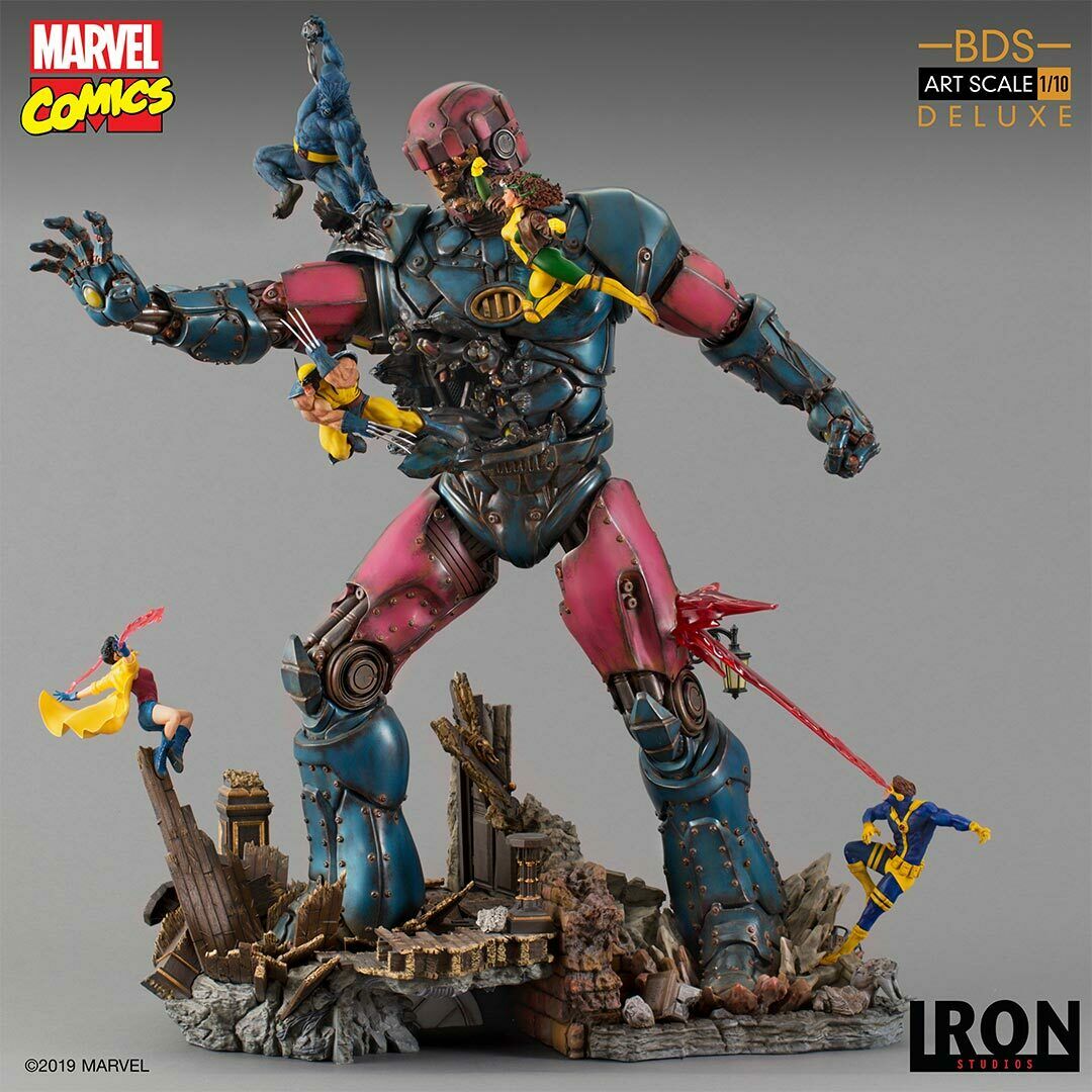 Iron Studios X-men Vs Sentinel #1 Deluxe Bds Art 1:10 Scale Diorama Figure Set