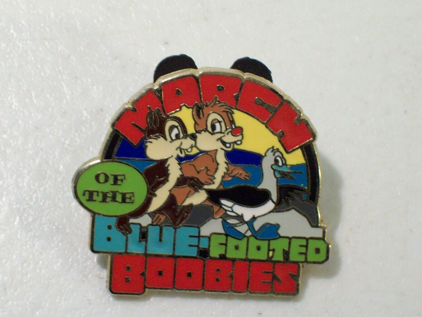 Disney March Of The Blue Footed Boobies Enamel Lapel Pin Chip & Dale Adventures