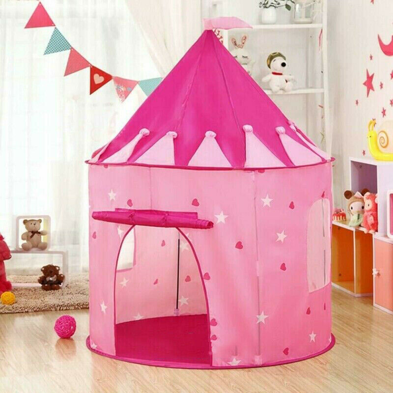 Play Tent Girls House Castle Foldable Princess Indoor Pink Kids Children Toys Us