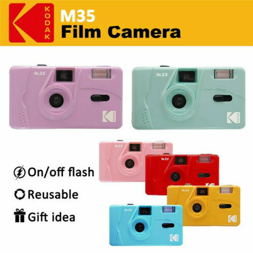 Kodak Vintage Retro M35 35mm Reusable Film Camera Pink Purple Ye Green Film Pink