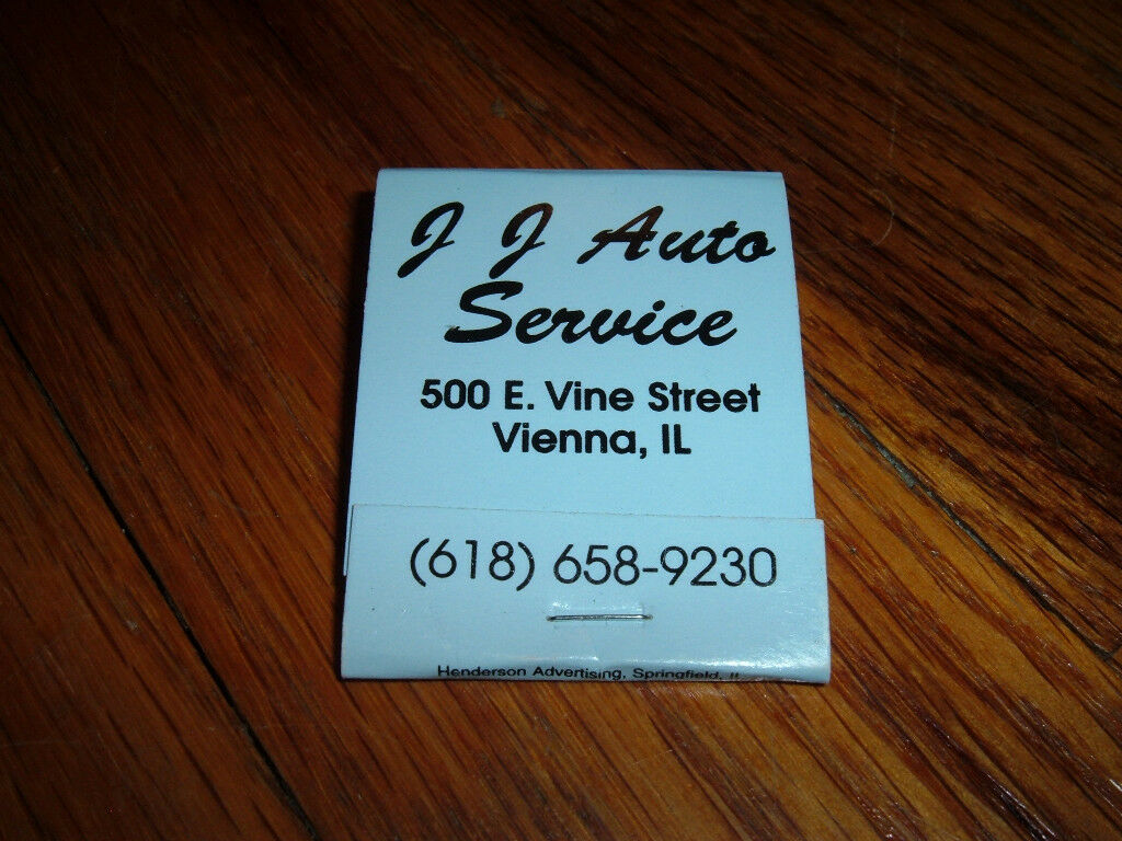 J J Auto Service Vienna Illinois Custom Dual Exhaust Our Specialty Old Matchbook