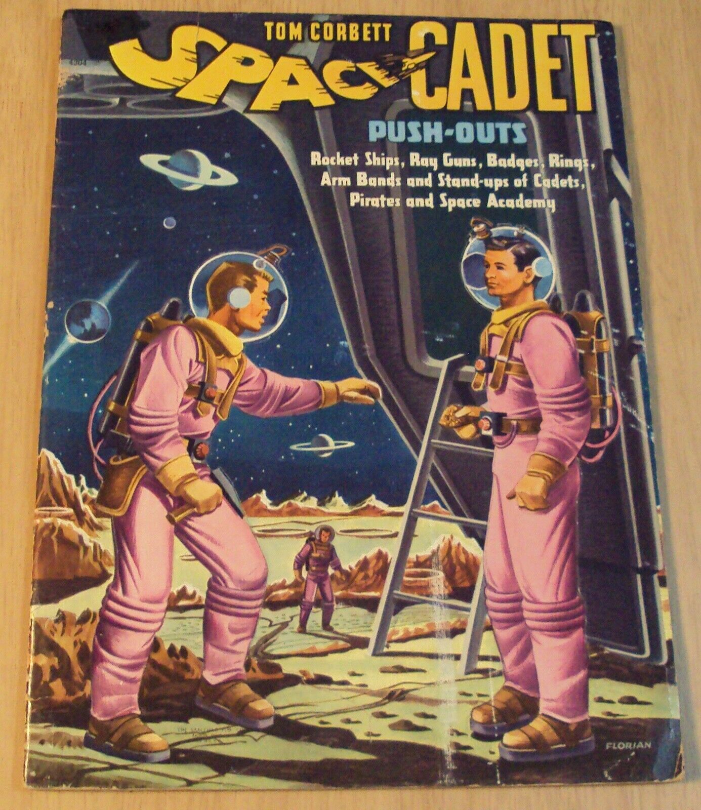 1952 'push-out Book'~"tom Corbett Space Cadet"~ray Guns/stand-ups/rocket Ships~