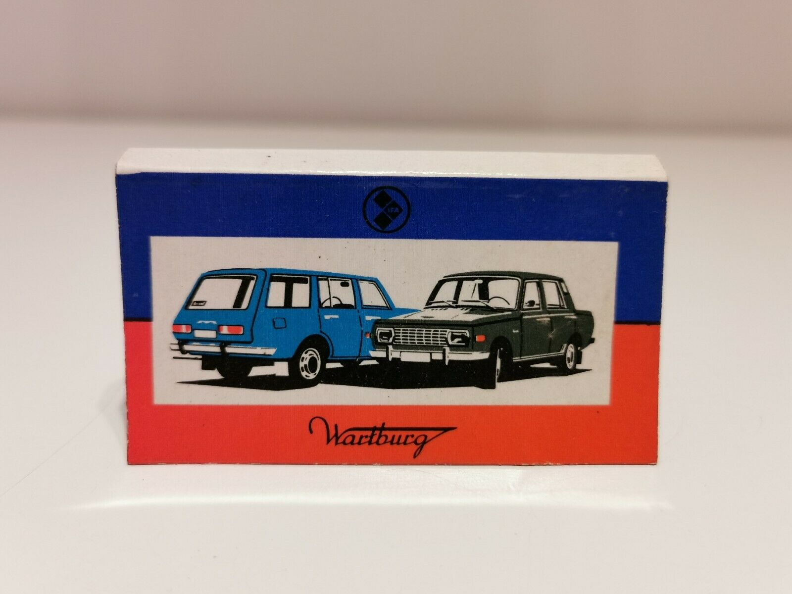 Vintage Rare Communust Era Germany Advertising Of Car "wartburg" Match Matchbook