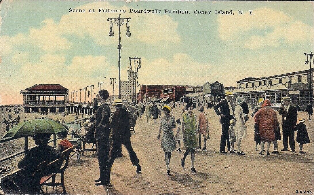 Amusement Park Coney Island Ny, Feltman's Boardwalk Pavilion, 1936, Hot Dogs
