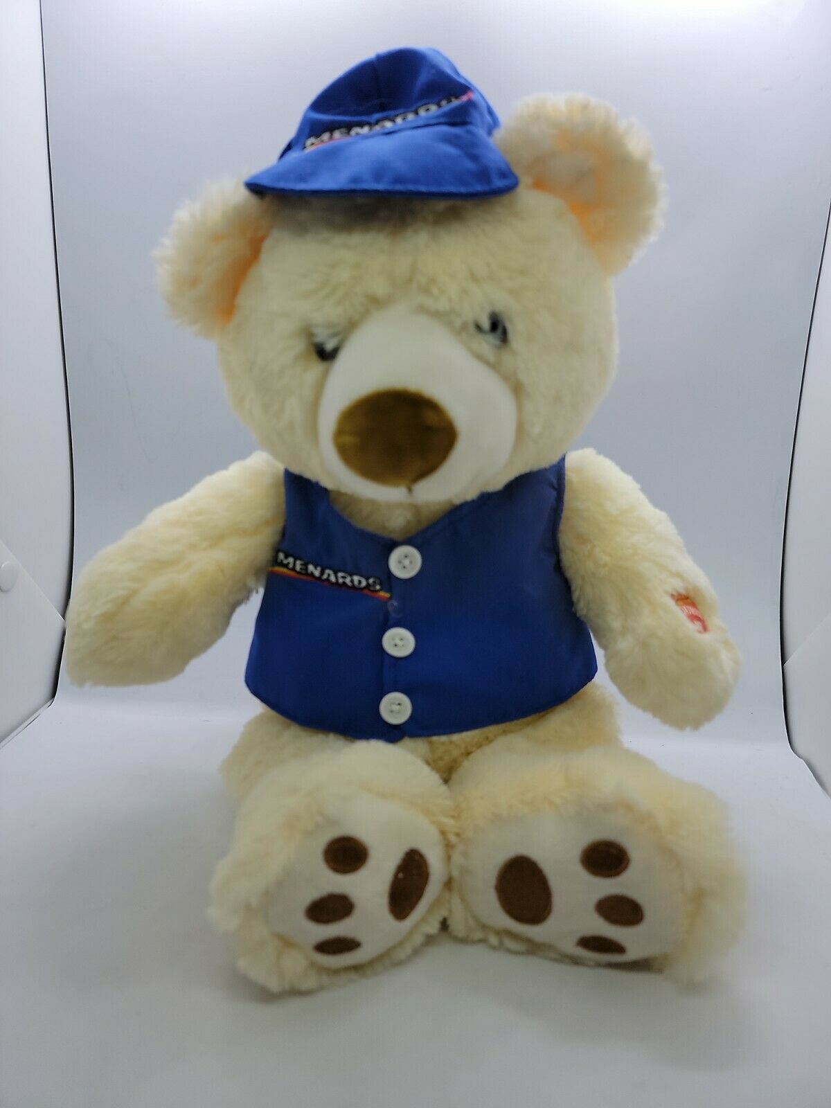 Menards Save Big Money Singing Teddy Bear Vest And Hat 15 Inches Plush Video