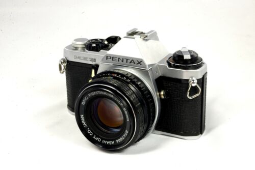 Pentax Me Super 35mm Slr Camera Kit W/ 50mm Lens - Very Good