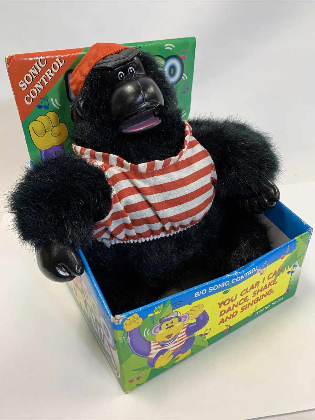 Magogo Rare Singing Dancing Shaking Gorilla Toy - W/ Box Vintage