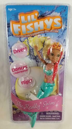 Lil Fishy's Motorized Swimming Mermaid Aleka Toy Doll Flips Dances Swims New