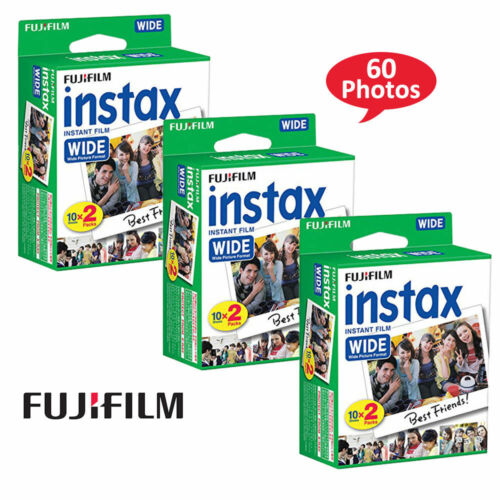 20-40 & 60 Prints Fujifilm Instax Wide Instant Film For Fuji Wide Cameras