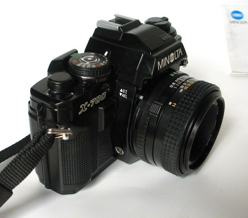 Minolta X-700 Manual Film Camera With Md 50mm F1.7 Lens For Photography Students