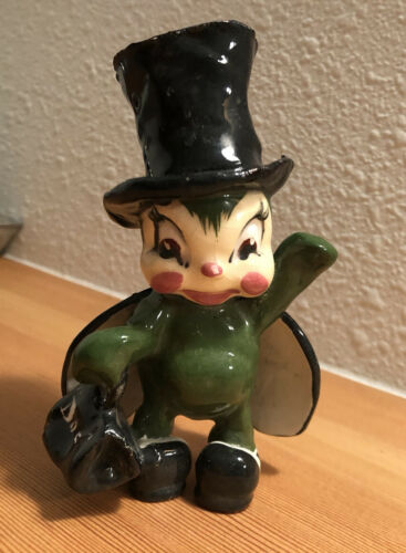 Early Rare Silly Symphony Disney Ceramic Insect Cricket Bug With Top Hat, "doc"