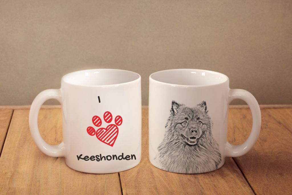 Keeshond - Ceramic Cup, Mug "i Love", Ca !