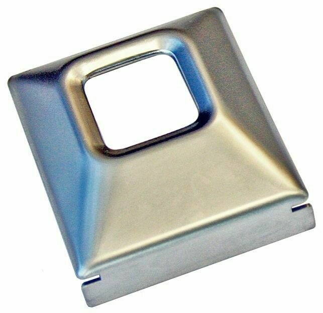 68-72 Factory Gm Front Rear Deluxe Large Lap Seat Belt Buckle Cover Chrome Plate