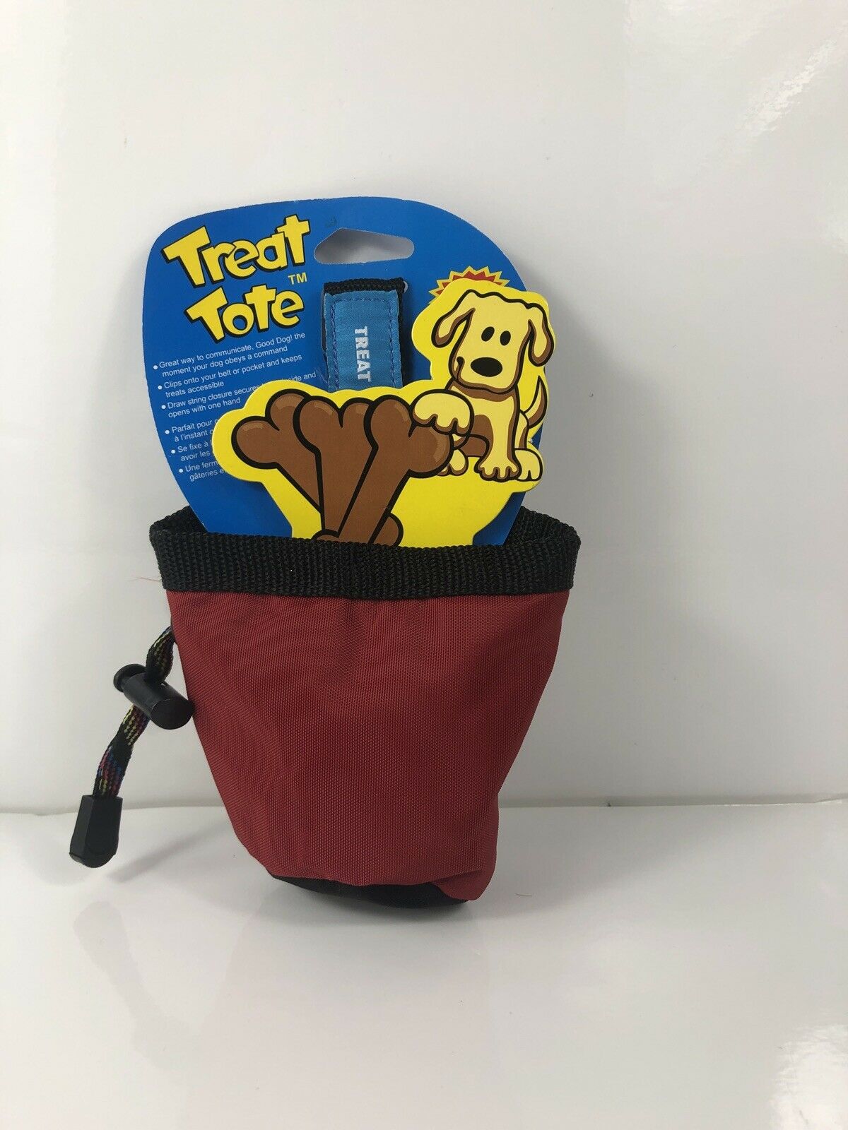 New Treat Tote 1 Cup Training Accessory Belt Clip Draw String Closure