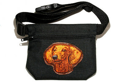 Dachshund Embroidered Dog Treat / Pouch / Bait Bag For Dog Show,training.