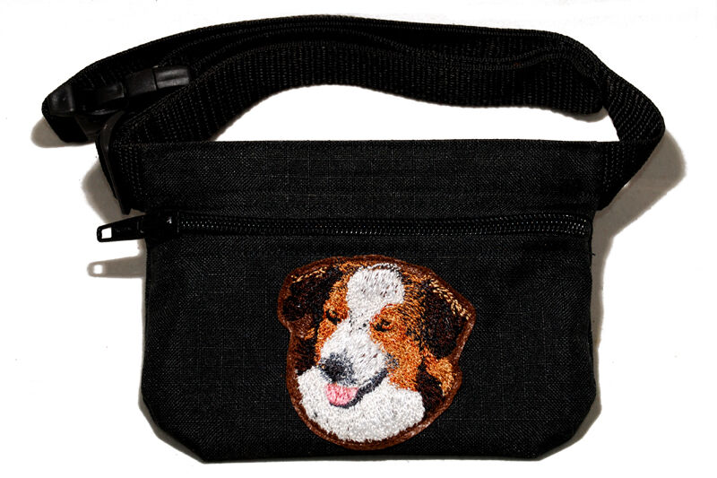Embroidered Dog Treat Bag - For Dog Shows. Breed - English Shepherd