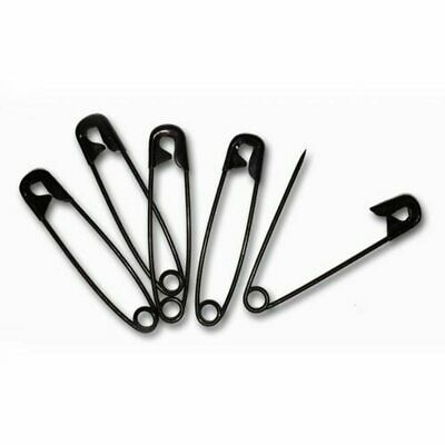 Black Safety Pins, 2" (5-pack)