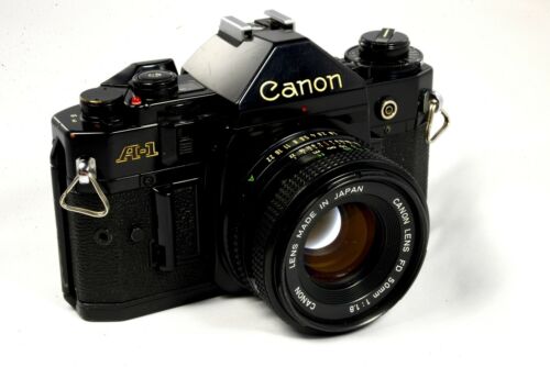 Canon A-1 A1 Film Camera With 50mm Lens - Very Good