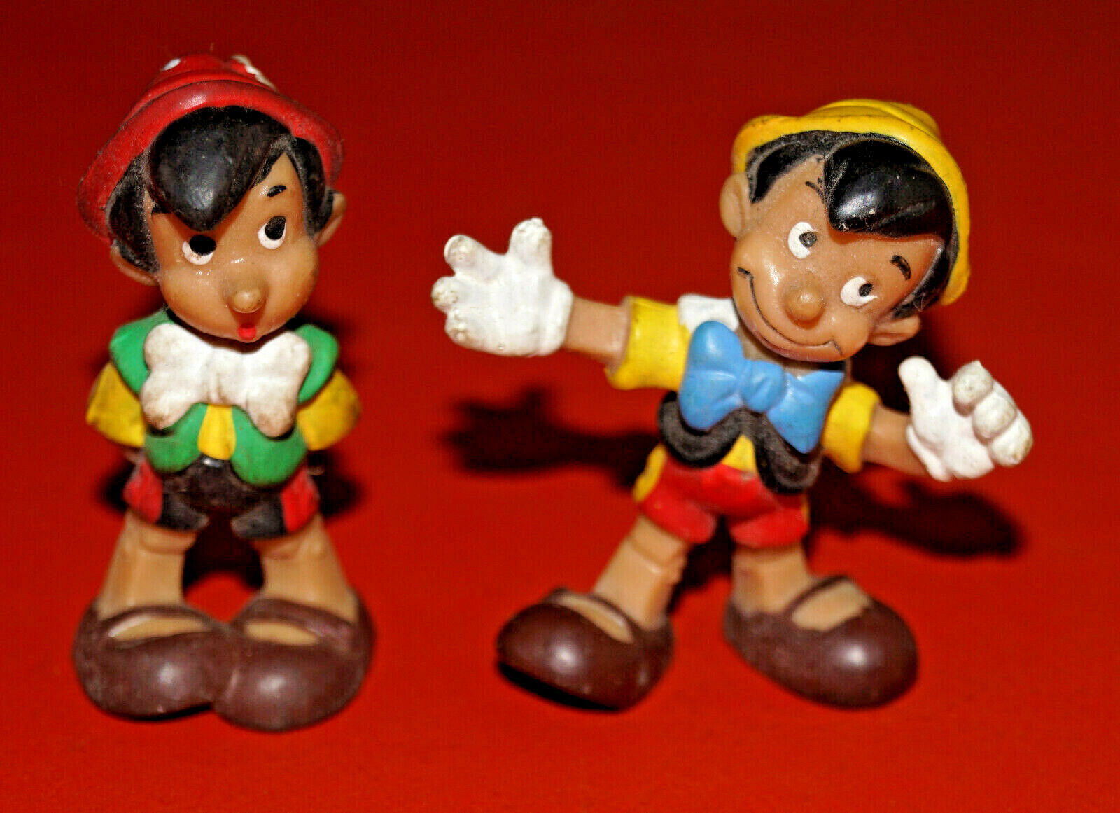 2 Figures Walt Disney Pinocchio Bullyland West Germany 1976