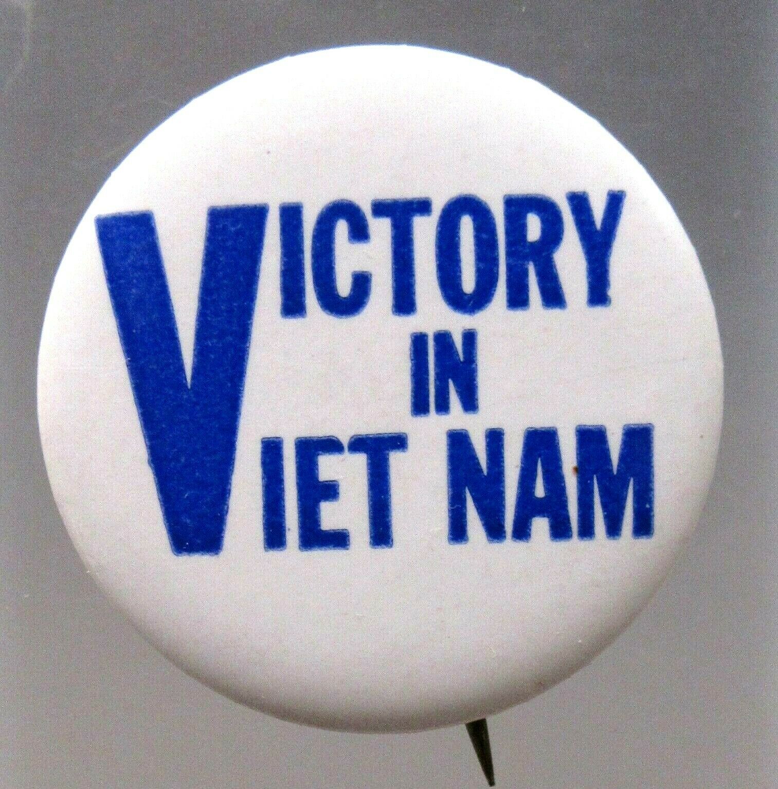 Victory In Viet Nam Pinback Button Vietnam War Counter Culture Hippie ^