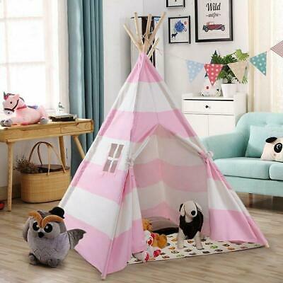 Portable Playhouse Sleeping Dome Indian Teepee Tent Children Play House Pink